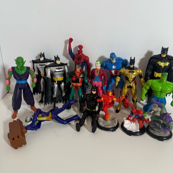Marvel Other - Vintage Marvel Toys And More Action Figure Lot Spider Man Batman Joker Robin